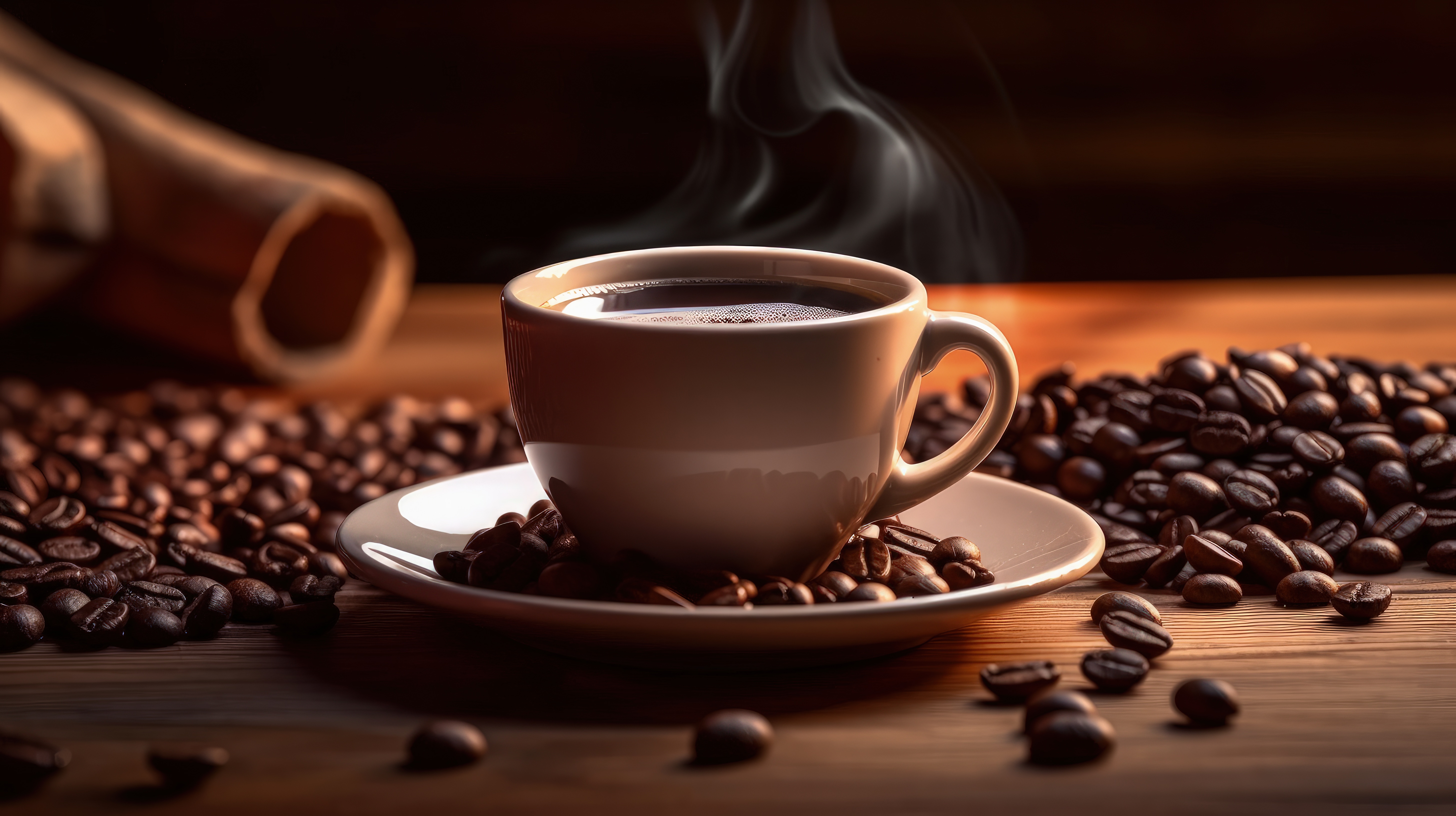 Coffee beans being roasted